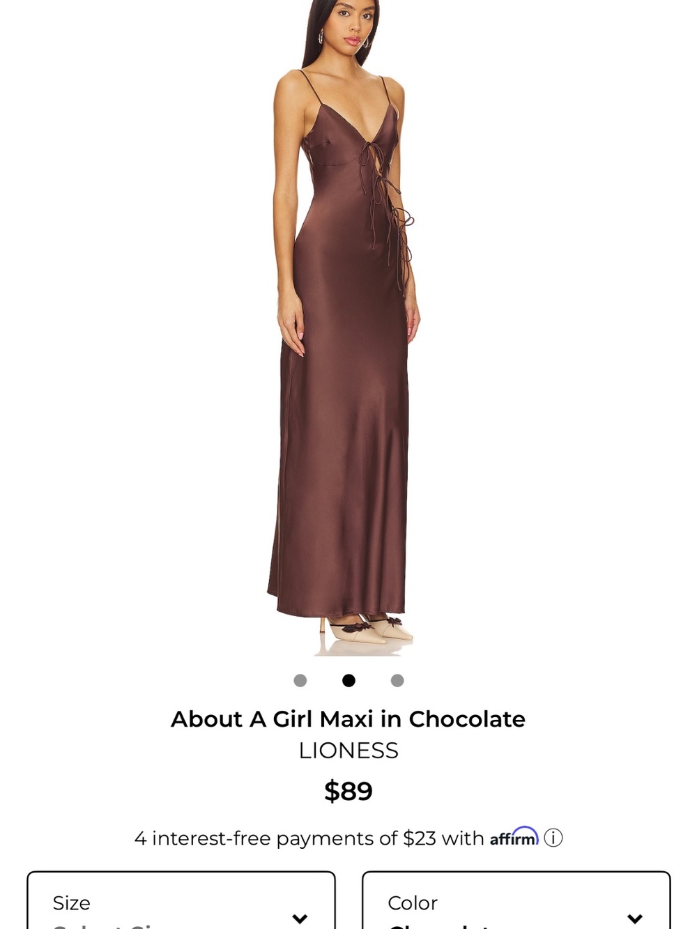About a Girl Maxi in Chocolate - Picture 2 of 5